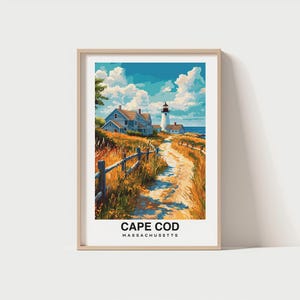 Cape Cod, impression d'art mural voyage aux États-Unis, Cape Cod - impression ville des États-Unis, Cape Cod, cadeau de voyage aux États-Unis, Cape Cod, art mural