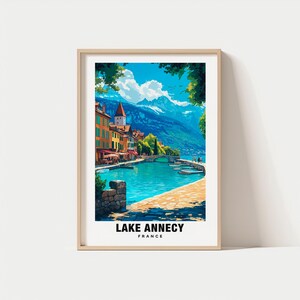 Lake Annecy Print - France Poster, Lake Annecy Views, Annecy Art, France Charm, Lake Annecy Beauty, Scenic Landscape, Alpine Escape
