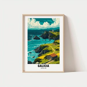 Galicia Print - Spain Poster, Travel Wall Art, Coastal Print, Europe Poster, Scenic Art, Nature Decor, Travel Poster, Atlantic Print