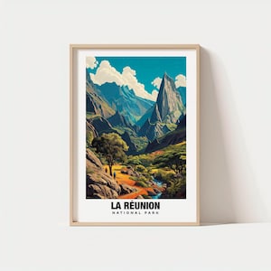 La Réunion National Park Print - France Poster, La Réunion Views, La Réunion Volcano, La Réunion Trails, France Charm, La Réunion Beauty