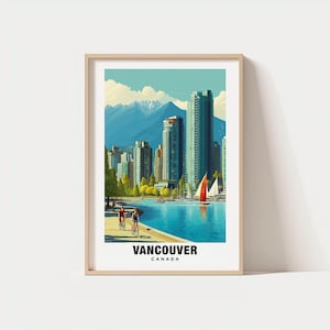 Vancouver Print - Canada Poster, Vancouver Views, Vancouver City, Vancouver Mountains, Canada Charm, Vancouver Beauty, Vancouver Heritage