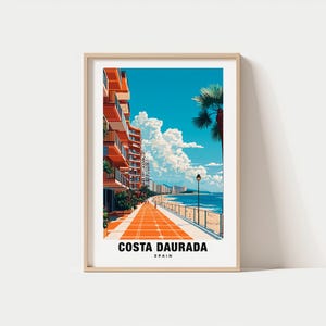 Costa Daurada Print – Spain Poster, Coastal Views, Travel Art, Beach Scene, Mediterranean Escape, Seaside Beauty, Spanish Charm, Coastline