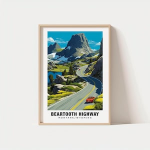 Beartooth Highway Print: Scenic Montana Mountain Drive