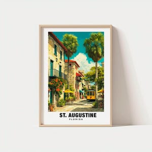 St. Augustine Print - USA Poster, St. Augustine Views, St. Augustine City, St. Augustine Landmarks, USA Charm, St. Augustine Beauty