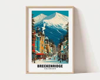Breckenridge, Colorado Travel Print Wall Art, Breckenridge - Colorado City Print, Breckenridge, Colorado Travel Gift, Breckenridge, Wall Art