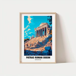 Patras Roman Odeon Poster: Historic Greek Landmark - Travel Wall Art