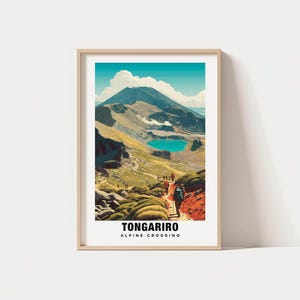 Tongariro Alpine Crossing Print - New Zealand Poster, Tongariro Views, Tongariro Trail, Tongariro Mountains, New Zealand Charm, Tongariro
