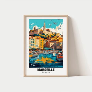 Marseille Print - France Poster, Marseille Views, Marseille Harbor, Marseille City, France Charm, Marseille Beauty, Marseille Heritage