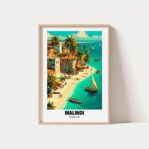 Malindi Print - Kenya Poster, Malindi Views, Coastal Charm, Beach Scene, Ocean Beauty, Local Heritage, Kenya Travel