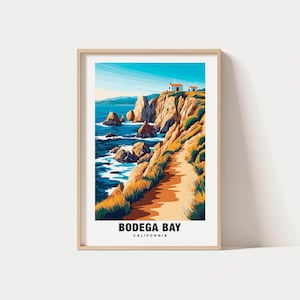 Bodega Bay Print – California Poster, Coastal Views, Travel Art, Ocean Scene, Seaside Escape, Rugged Beauty, Scenic Charm,  California Vibes