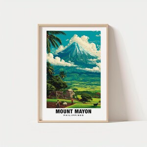 Mount Mayon Print: Iconic Volcano View - Digital Download