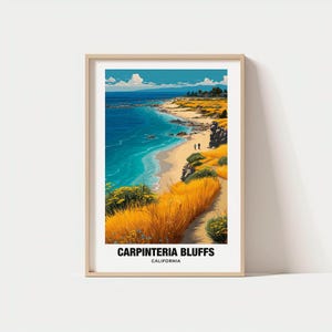 Carpinteria Bluffs Art Print - California Coastline Landscape