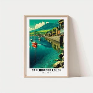 Carlingford Lough Print - Irland Poster, Reise Wandkunst, Lough Print, Küsten Poster, Europa Druck, Natur Kunst, Reisedruck