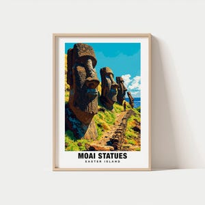 モアイ イースター島 ランドマーク ペーパークラフト 印刷可能