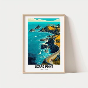 Lizard Point, Cornwall Travel Print Wall Art, Lizard Point - Cornwall City Print, Lizard Point, Cornwall Travel Gift, Lizard Point, Wall Art