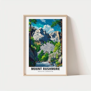 Mount Rushmore Print - South Dakota Poster, Mount Rushmore Views, Mount Rushmore Landmarks, Mount Rushmore City, South Dakota Charm, Dakota