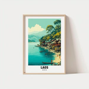 Laos Print - Asia Poster, Laos Views, Laos Art, Asia Charm, Laos Beauty, Historic Laos, Scenic Asia, Cultural Heritage, Laos Culture