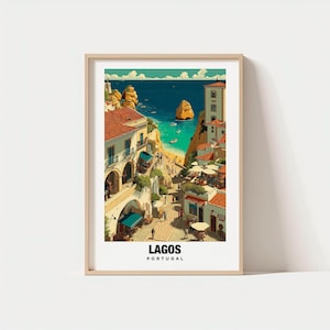 Lagos Print Wall Art, Portugal - Portugal Print, Lagos Travel Gift,  Lagos Poster, Digital Download, Birthday Gift, Portugal Heritage
