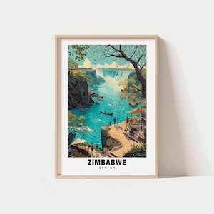 Zimbabwe Print Wall Art, Harare - Harare Print, Zimbabwe Travel Gift, Zimbabwe Poster, Digital Download, Zimbabwe Heritage, Birthday Gift