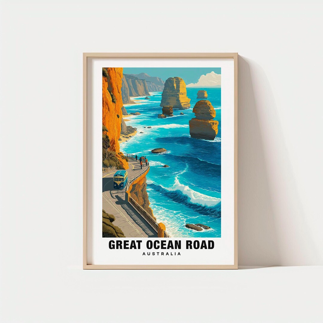 Ocean Road Print: Scenic Australian Coastal Drive (digital Download ...