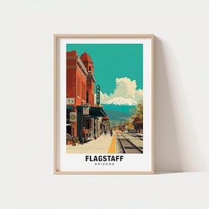 Flagstaff Print - USA Poster, Flagstaff Views, Flagstaff Mountains, Flagstaff City, USA Charm, Flagstaff Beauty, Flagstaff Heritage, USA Art