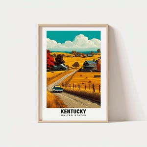 Kentucky Reise Poster - Kentucky Reise Geschenk, druckbare Stadt Poster, digitaler Download, Kentucky Kultur, Kentucky Poster