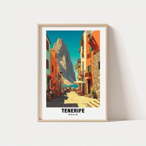 Teneriffe Print - Spanien Poster, Blicke auf Tenferiffa, Strände von Tenferiffa, Teneriffa, Spanien, Schönheit, Kulturerbe, Teneriffa
