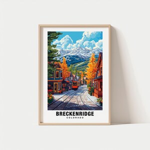 Breckenridge Print - Colorado Poster, Breckenridge Ansichten, Breckenridge Wahrzeichen, Breckenridge City, Colorado Charme, Breckenridge Schönheit