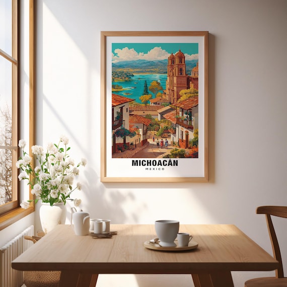 Michoacan Wall Art, Mexico - Mexico Print, Michoacan Travel Gift