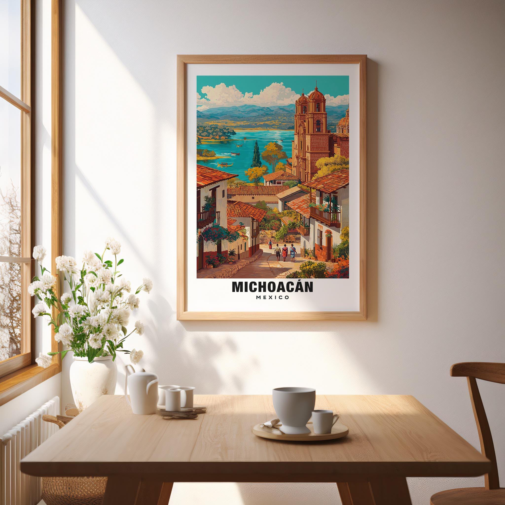 Michoacan Wall Art, Mexico - Mexico Print, Michoacan Travel Gift