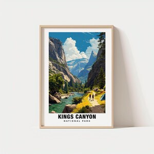 Kings Canyon Print – USA Poster, Travel Art, Canyon Scene, Forest Views, Nature Escape, Scenic Landscape, Mountain Charm, California Poster