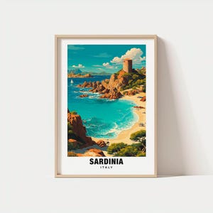 Sardinia Print Wall Art, Italy - Italy Print, Sardinia Travel Gift, Sardinia Poster, Digital Download, Italian Heritage, Birthday Gift