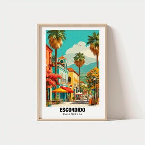 Escondido Print - USA Poster, Escondido Views, Escondido Art, City Charm, Scenic Beauty, Local Heritage, California Travel