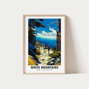 White Mountains Print - New Hampshire Poster, White Mountains Views, White Mountains Art, New Hampshire Charm, White Mountains Beauty