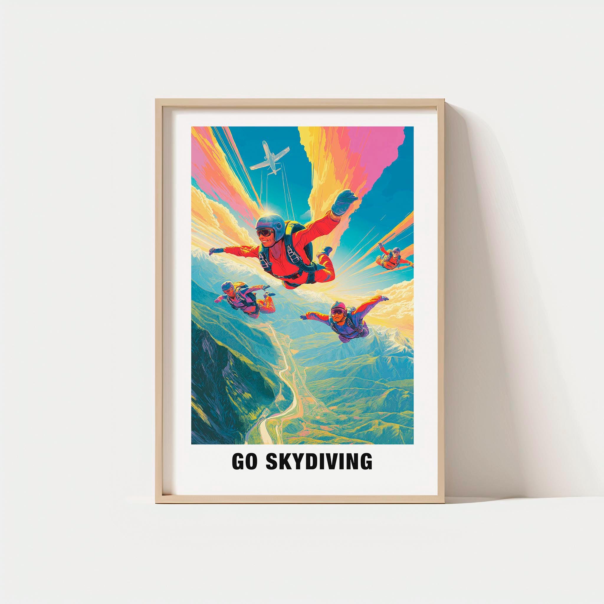 Skydiving Wall Art - Aerial Landscape, Adventure Decor - Etsy