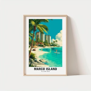 Marco Island Print - Florida Poster, Marco Island Views, Marco Island Landmarks, Marco Island City, Florida Charm, Marco Island Beauty
