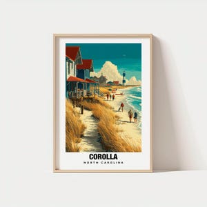 Corolla Print - USA Poster, Blumenkrone, Blumenkrone Kunst, Küstencharme, Leuchtturmszene, Landschaft, Landschaft, Landschaft, Natur, Landschaft, Landschaft, Natur, Landschaft