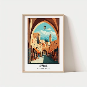 Syria Print - Syria Poster, Syria Views, Syria Art, City Charm, Historic Scene, Cultural Beauty, Local Heritage, Syria Travel