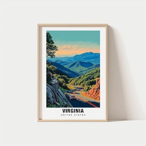 Virginia Print - USA Poster, Virginia Views, Virginia Art, Southern Charm, Virginia Beauty, Historic Heritage, Scenic Landscape, Virginia
