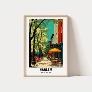 Harlem Print – USA Poster, Travel Art, Urban Scene, Cultural Views, City Escape, Scenic Landscape, Historic Charm, New York Poster
