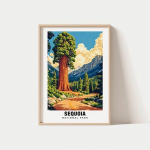 Sequoia Print - California Poster, Sequoia Views, Sequoia Landmarks, Sequoia City, California Charm, Sequoia Beauty, Sequoia Art, Sequoia