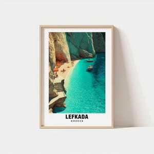 Lefkada Print - Greece Poster, Lefkada Views, Lefkada Art, Greece Charm, Lefkada Beauty, Island Escape, Scenic Landscape, Coastal Heritage