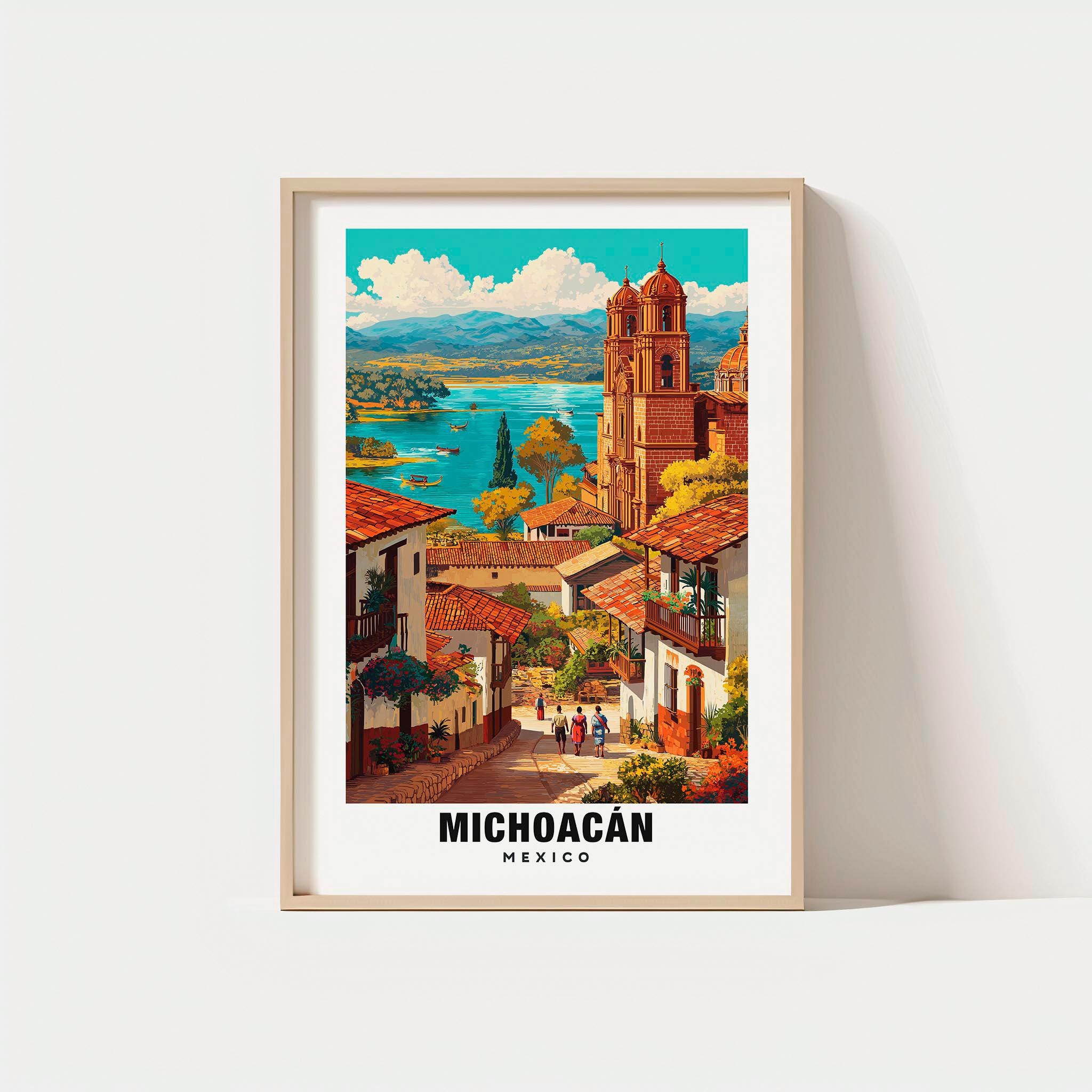 Michoacan Wall Art, Mexico - Mexico Print, Michoacan Travel Gift