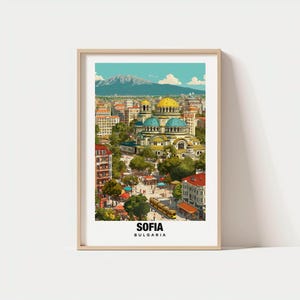Sofia Travel Art: Urban Landscape and Historic Sites (Digital Download)