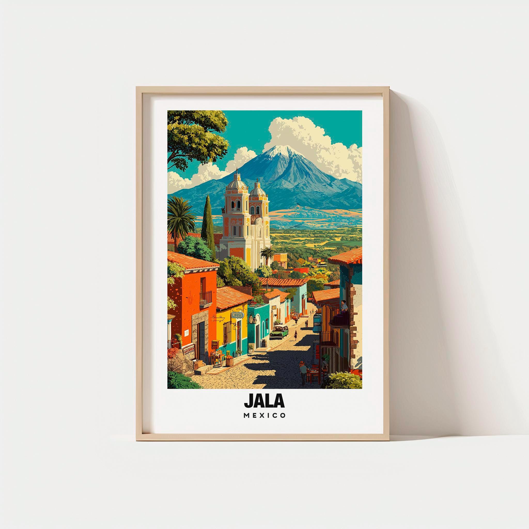 Jala Mexico Travel Poster, Scenic Town Views (digital Wall Art) - Etsy