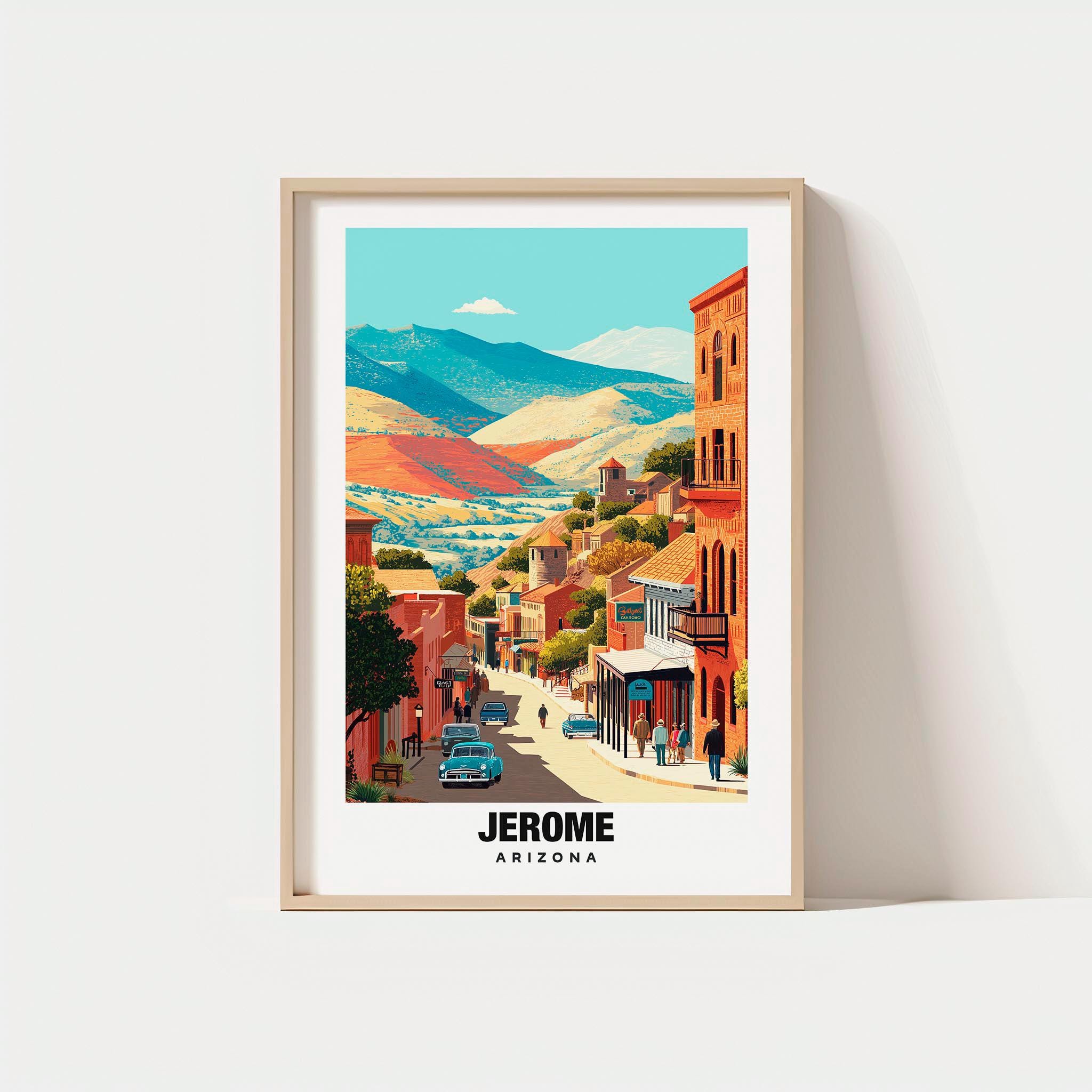 Jerome Wall Art: Arizona Travel Scene (historic Town Print) - Etsy