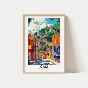 Impression de voyage à Cali, Cali - cadeau de voyage en Colombie, affiche de la ville imprimable, téléchargement numérique, cadeau de mariage, cadeau d'anniversaire, culture colombienne
