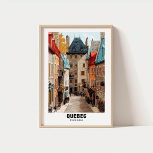 Quebec Print - Canada Poster, Quebec Views, Quebec City, Quebec Landmarks, Canada Charm, Quebec Beauty, Quebec Heritage, Quebec Art