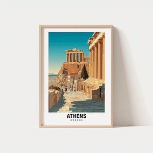 Athens Print - Greece Poster, Athens Views, Athens Landmarks, Athens City, Greece Charm, Athens Beauty, Athens Heritage, Athens Art