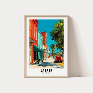 Jasper Print - Florida Poster, Jasper Views, Jasper Art, Florida Charm, Jasper Beauty, Historic Town, Scenic Landscape, Rural Escape